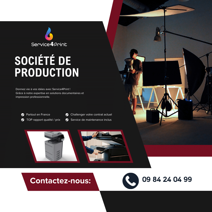 Photocopieurs pour société de production